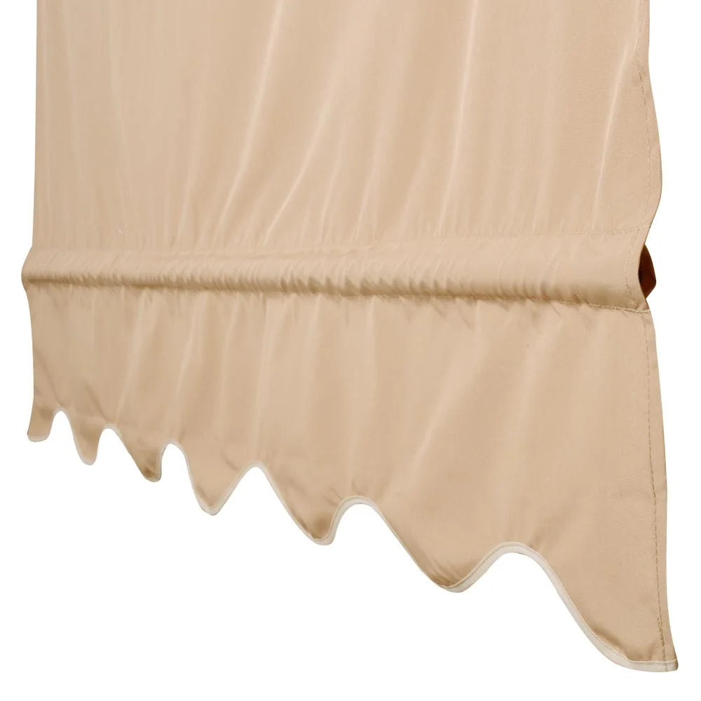 2 Pcs 15.5x4 Ft Canopy Cover Replacement with Valance Tan S682