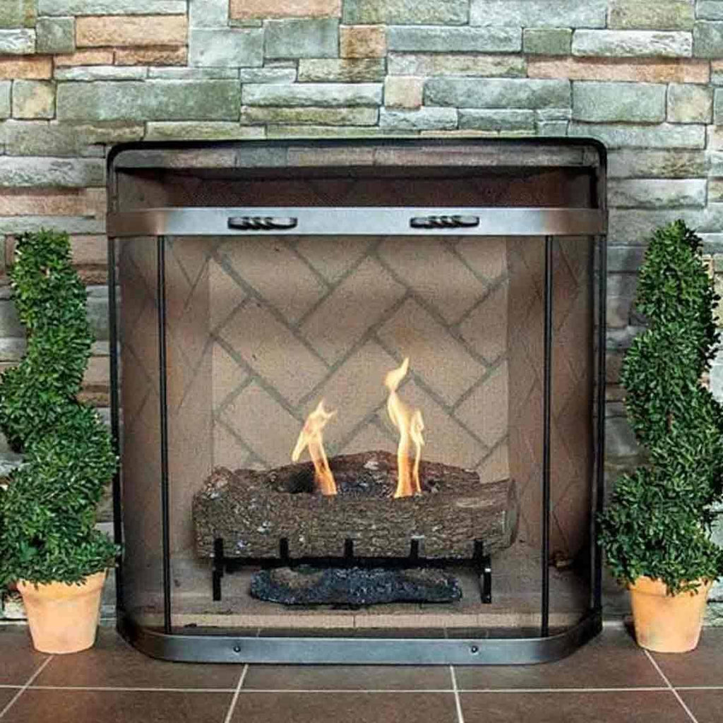 Vintage Iron Fireplace Screen J278240