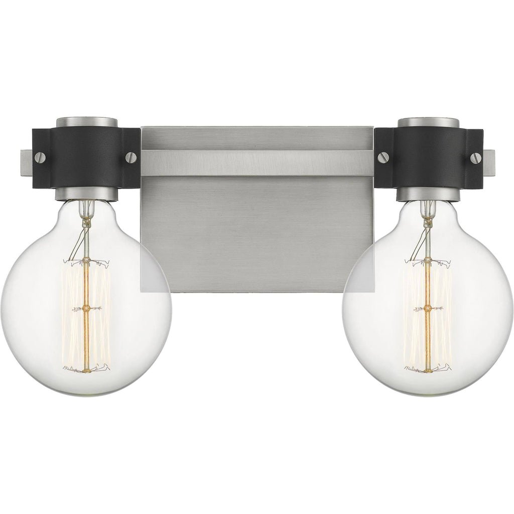 2 Light Antique Nickel Bath X750