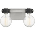 2 Light Antique Nickel Bath X750