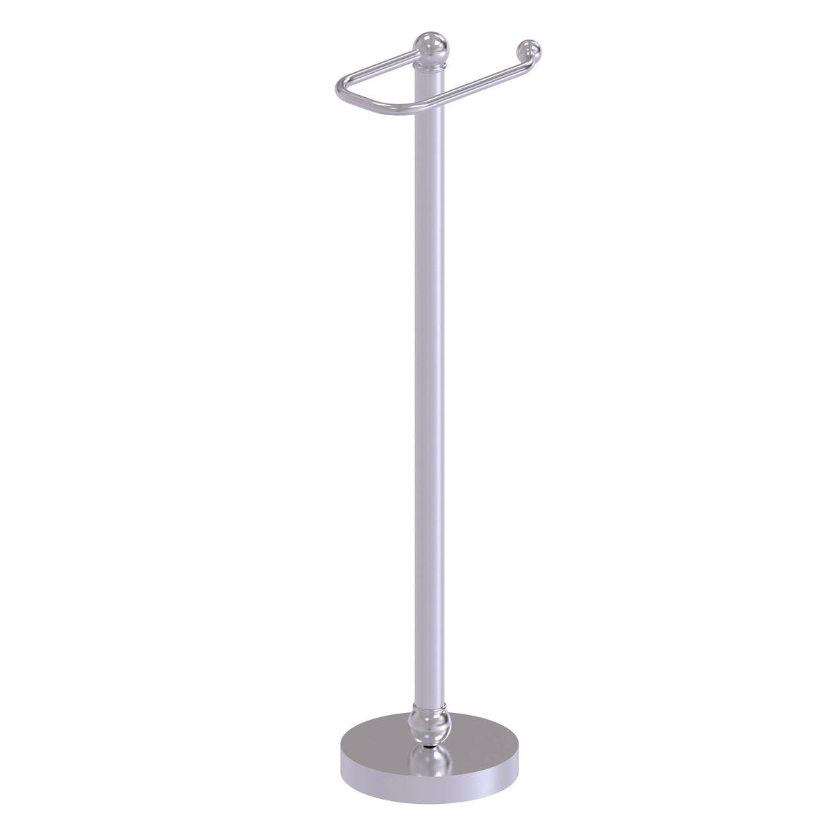Satin Chrome Free Standing Toilet Tissue Holder V8701