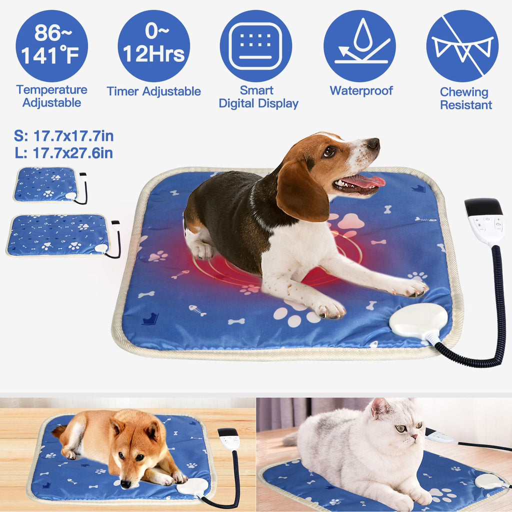 Heating Mat with Adjustable Temperature and Timer E833582