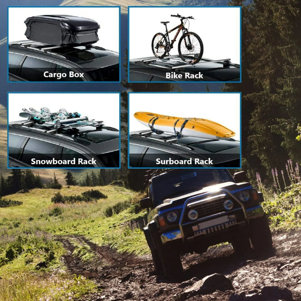 Aluminum Car Top Roof Rack Cross Bar Cargo Carrier Z516832