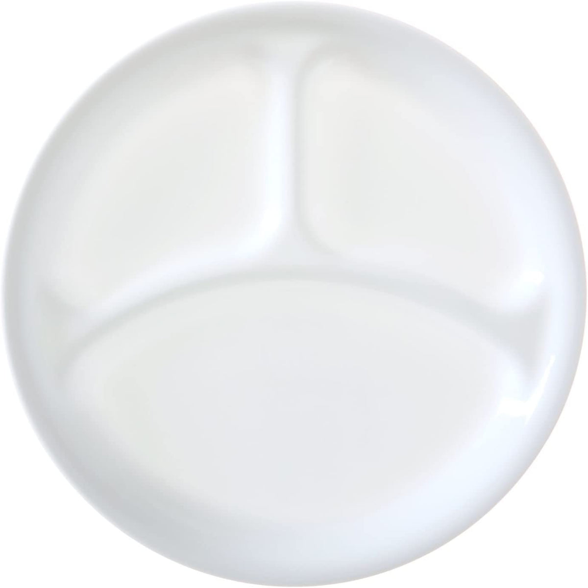 White 10.25" Divided Dinner Plate Set Of 12 X538
