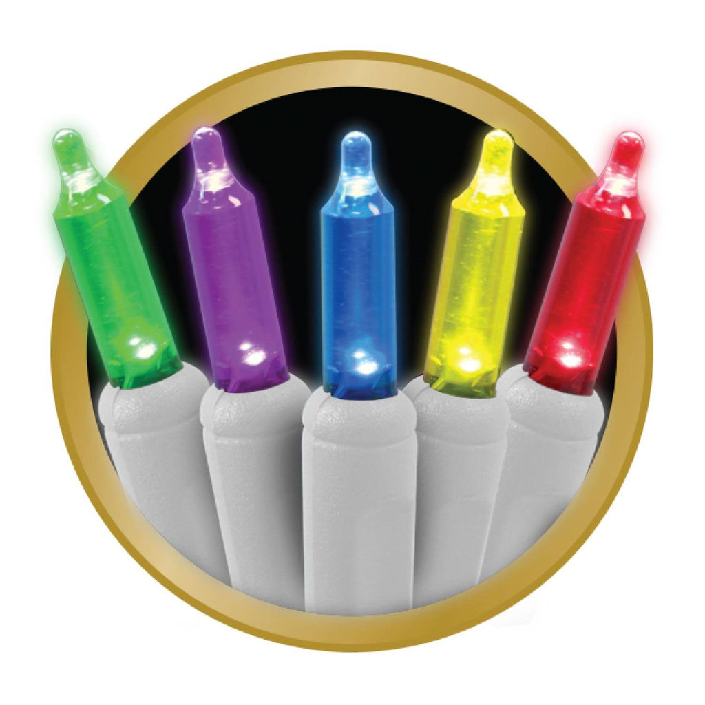 Multicolored 100 Lights LED Commercial Light Set Y92041