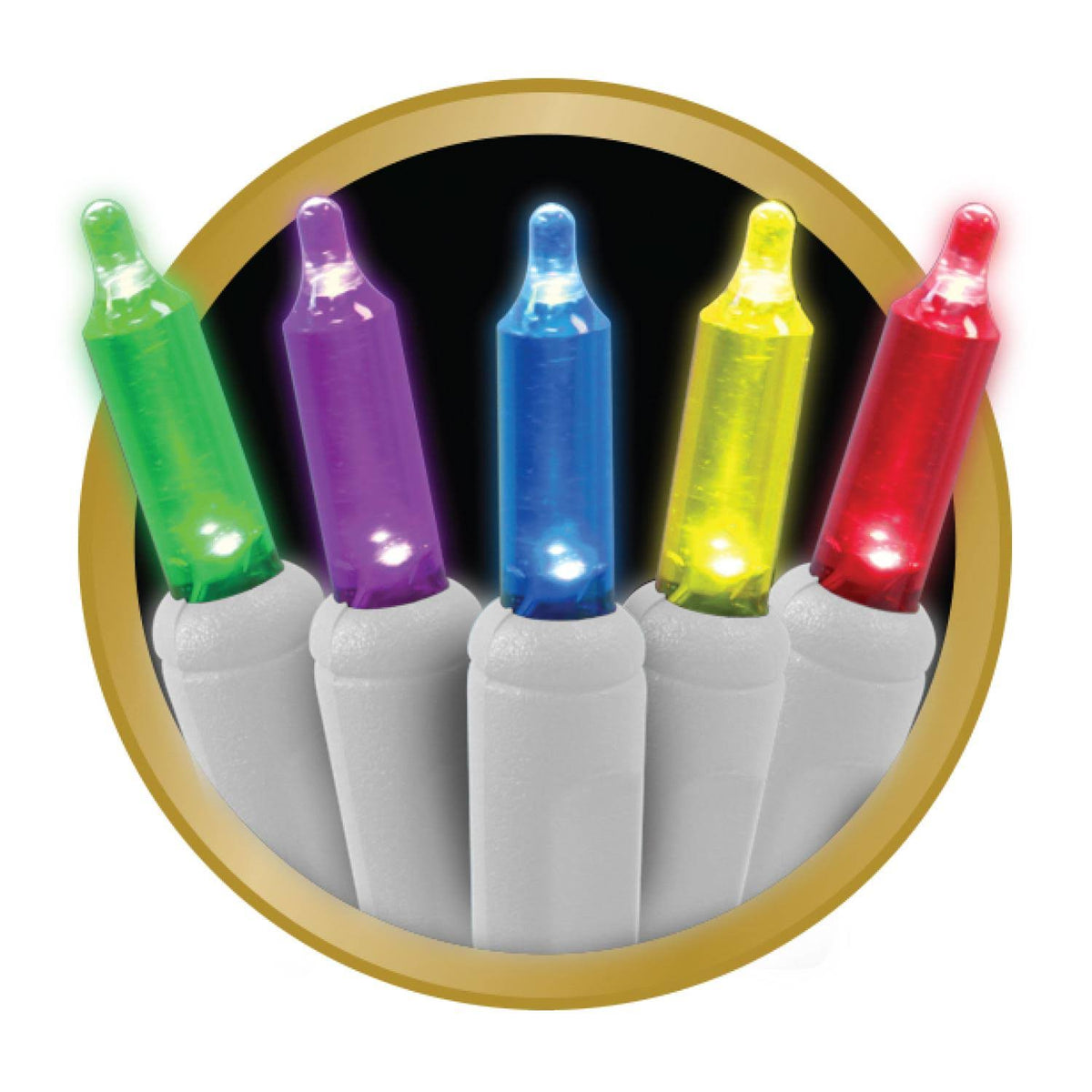 Multicolored 100 Lights LED Commercial Light Set Y92041