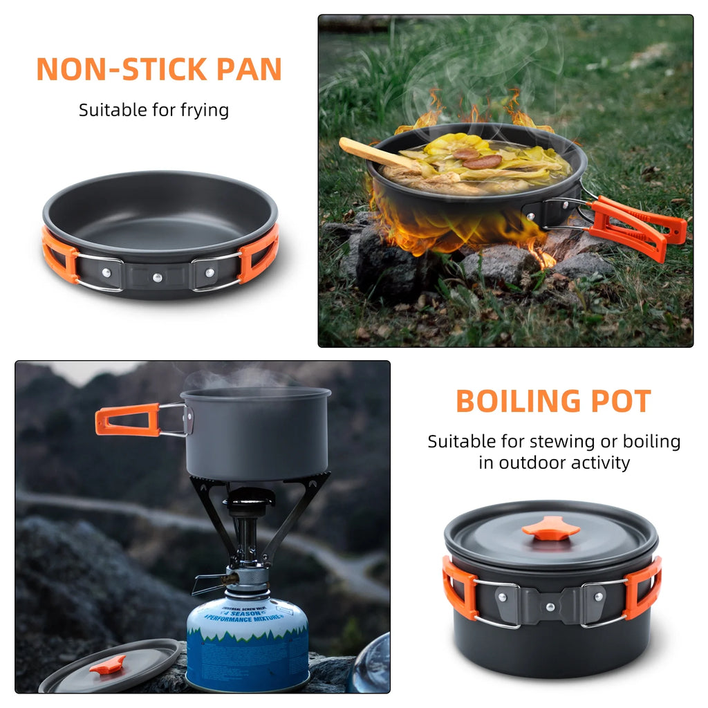 16pcs Camping Cookware Set V336