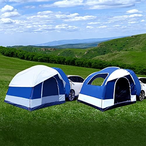 SUV Tent 8' W x 8' L x 7.2' H Blue and Gray F5909