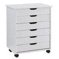 White 6-Drawer Rolling Storage Cart I56638