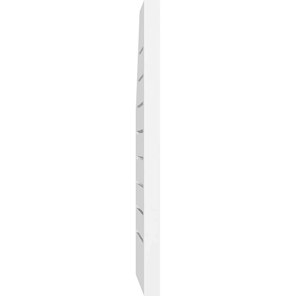 Half Octagon Top Right Surface Mount PVC Gable Vent S6486