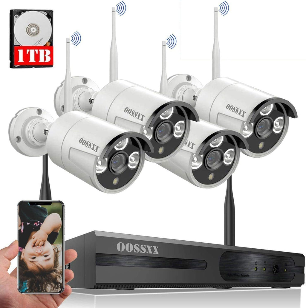 2-Way Audio Outdoor Security Wireless Camera System 3K 5.0MP 2Pcs S941280