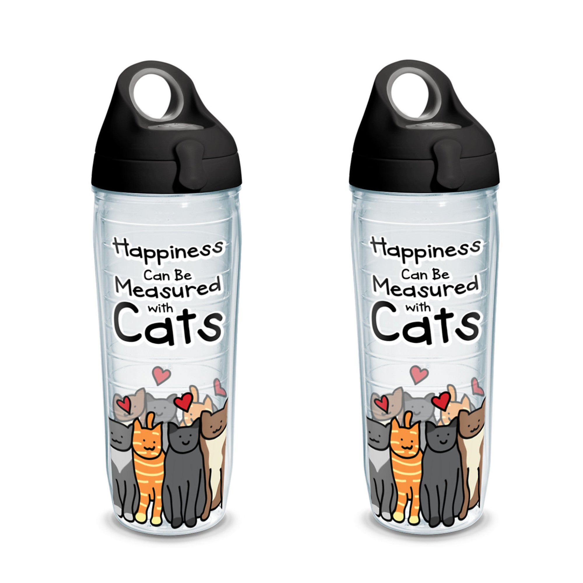 24 oz Water Bottle with Lid, 2 Pack Q582
