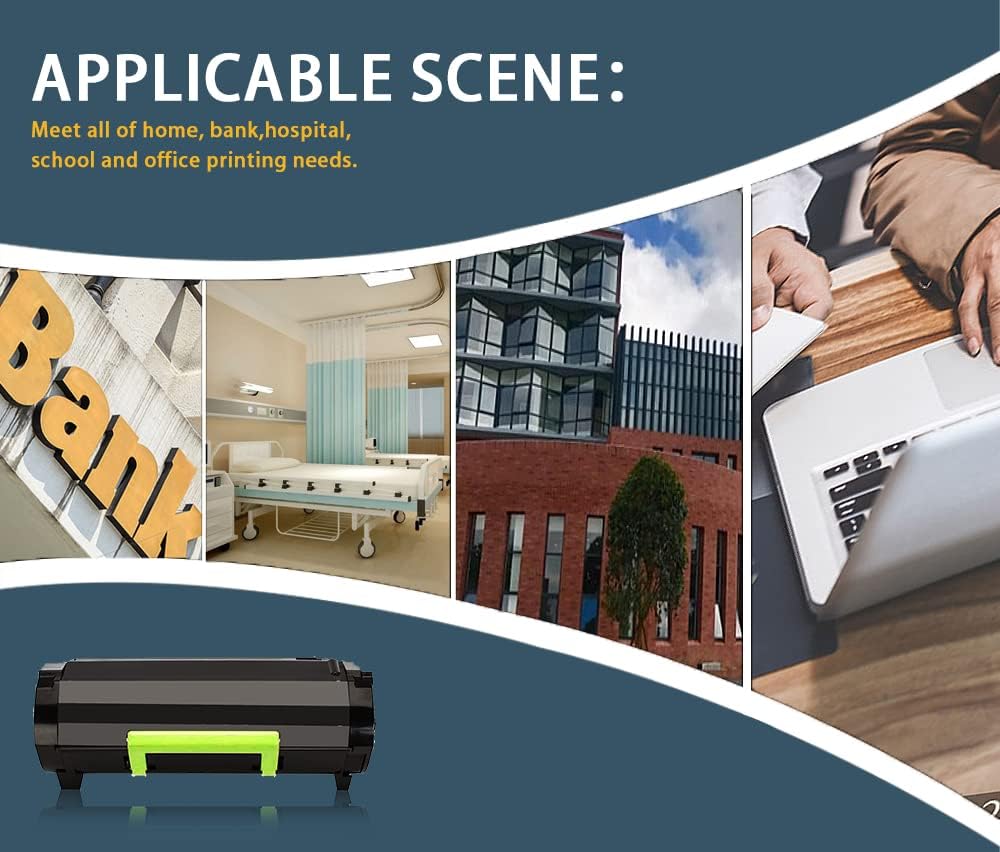 Black Remanufactured High Yield Toner Cartridge for Lexmark MS610de MS610dn MS610dtn MS510dn MS410d MS410dn MS415dn Printer G646