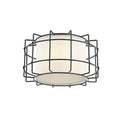 Old Bronze Caged Geometric LED Flush Mount Fixture R484436