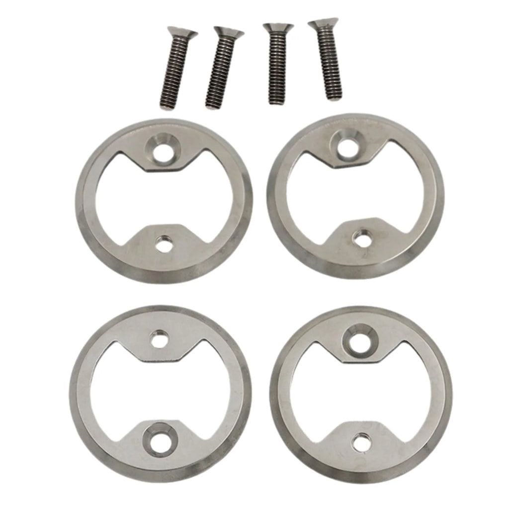 4x Bike Pedal Plate Bow Repair Parts with Screws Z309