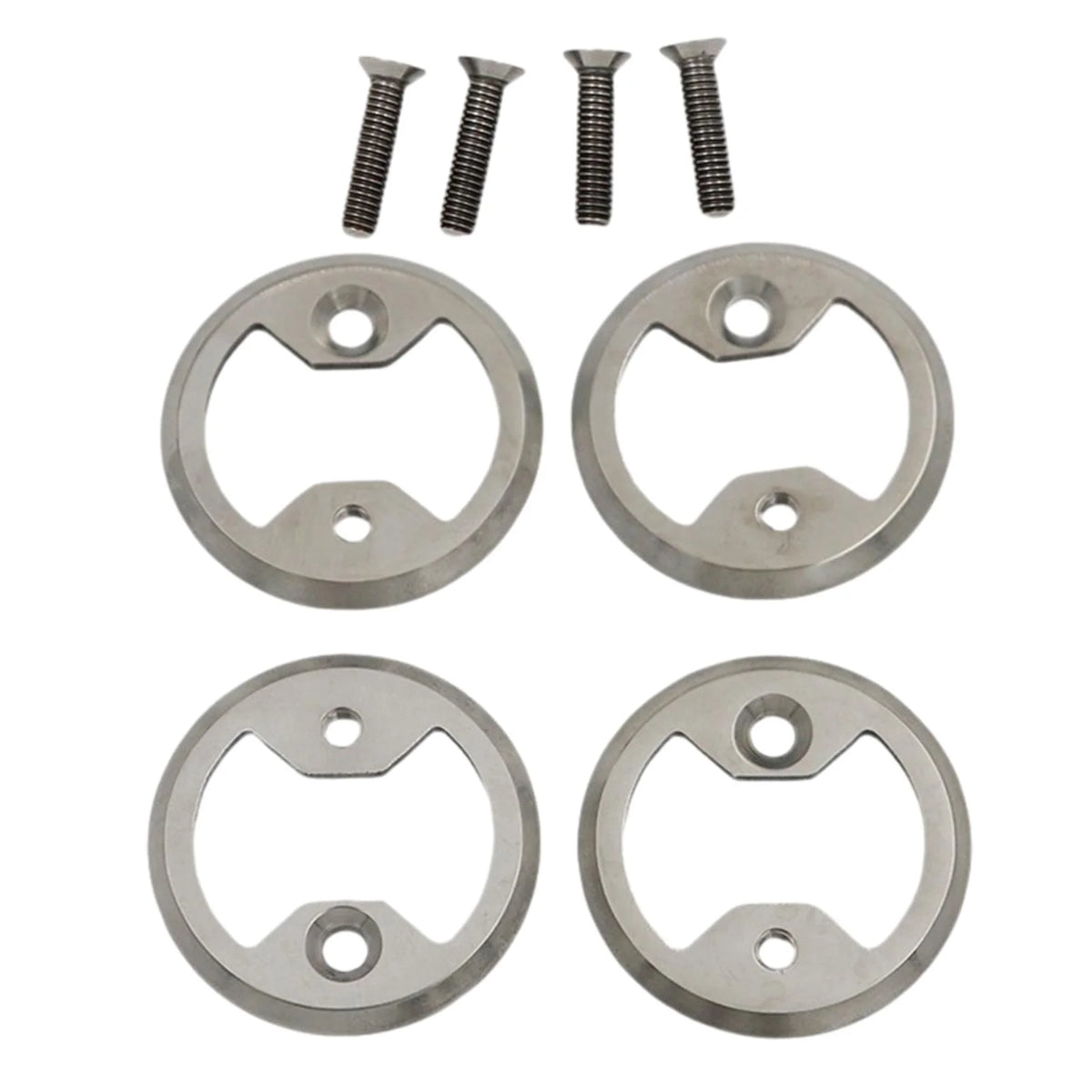 4x Bike Pedal Plate Bow Repair Parts with Screws Z309