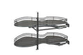 2 Tier Blind Corner Cabinet Organizer, Gray H571