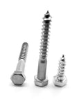Hex Lag Screw Stainless Steel 18-8 Pk 25 Q42697