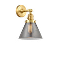 Satin Gold Large Cone 1 Light Sconce G485