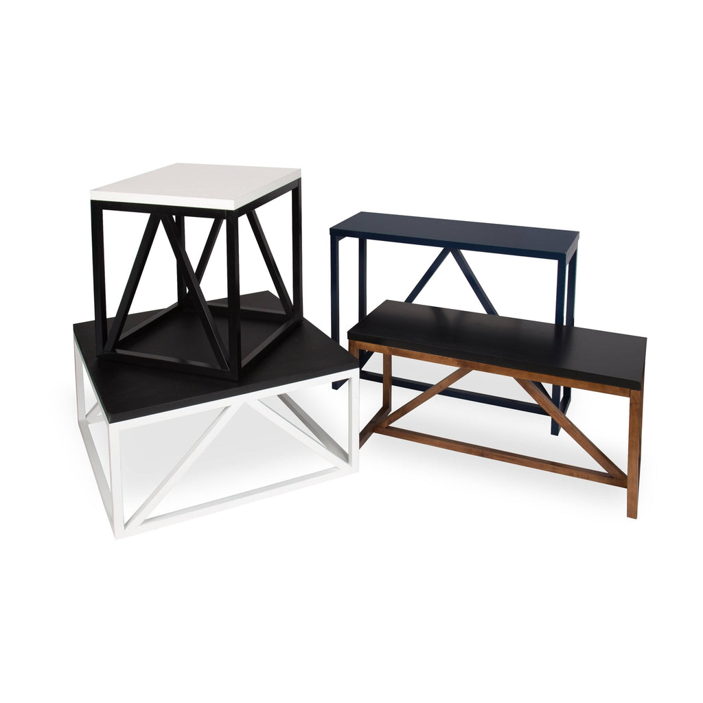 Blue Wood Console Table B957