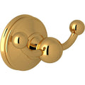 Double Robe Hook - Brass, Gold O917