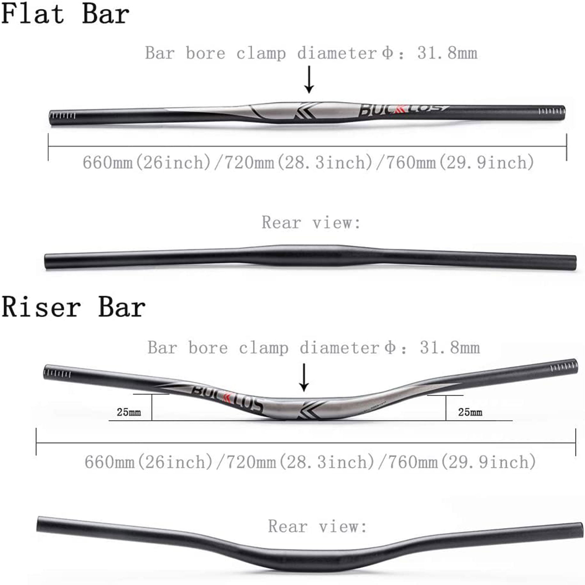Aluminum Alloy Flat Riser Handlebar C761699