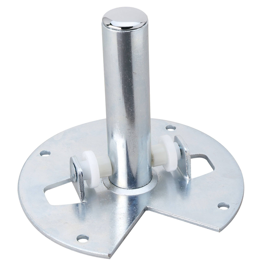 Almond Polymer D-Shape Lazy Susan Bottom Mount H13578