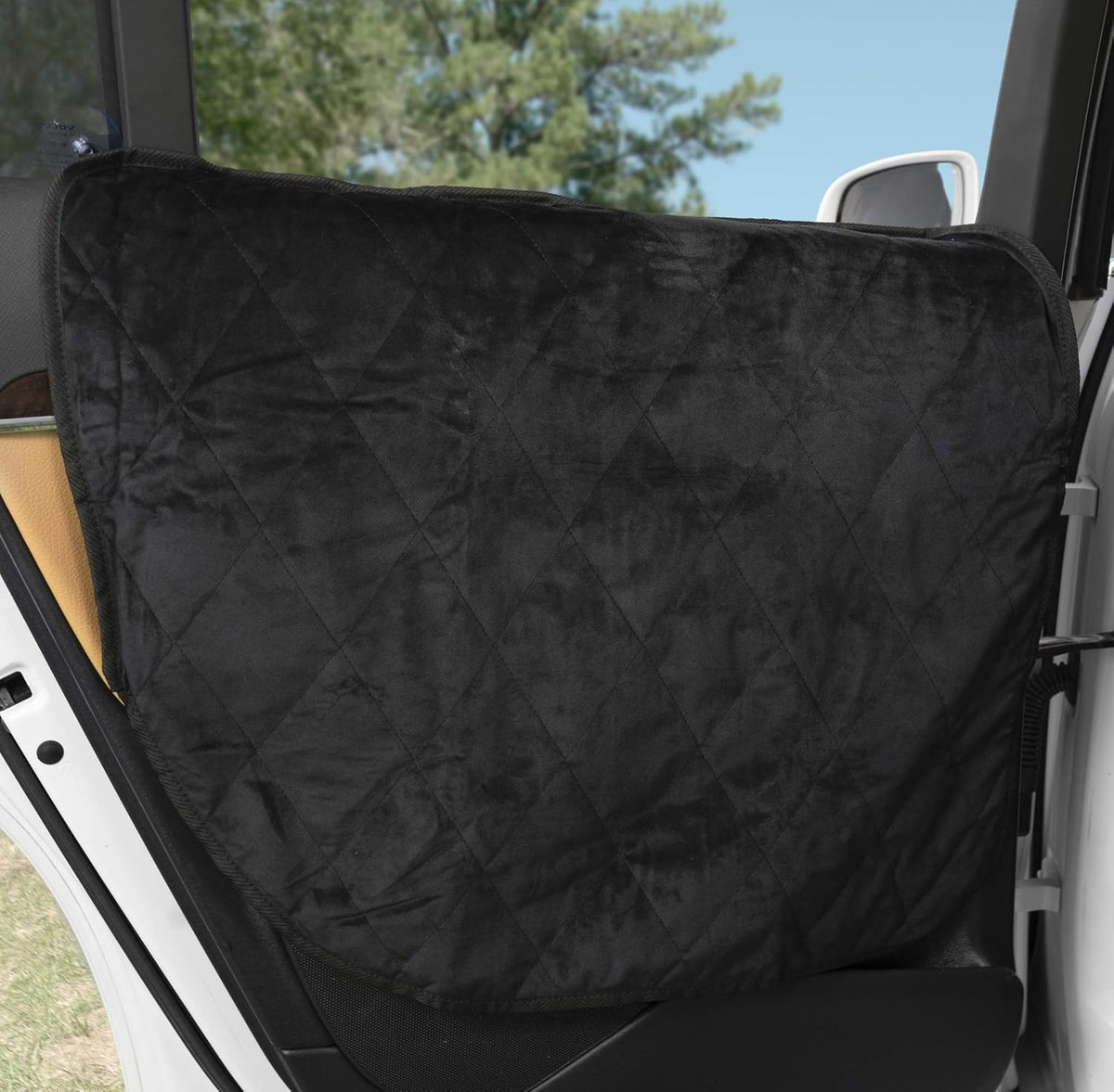 Velvet Car Door Protector, Washable & Waterproof, Set of 2 Desert Sand X134