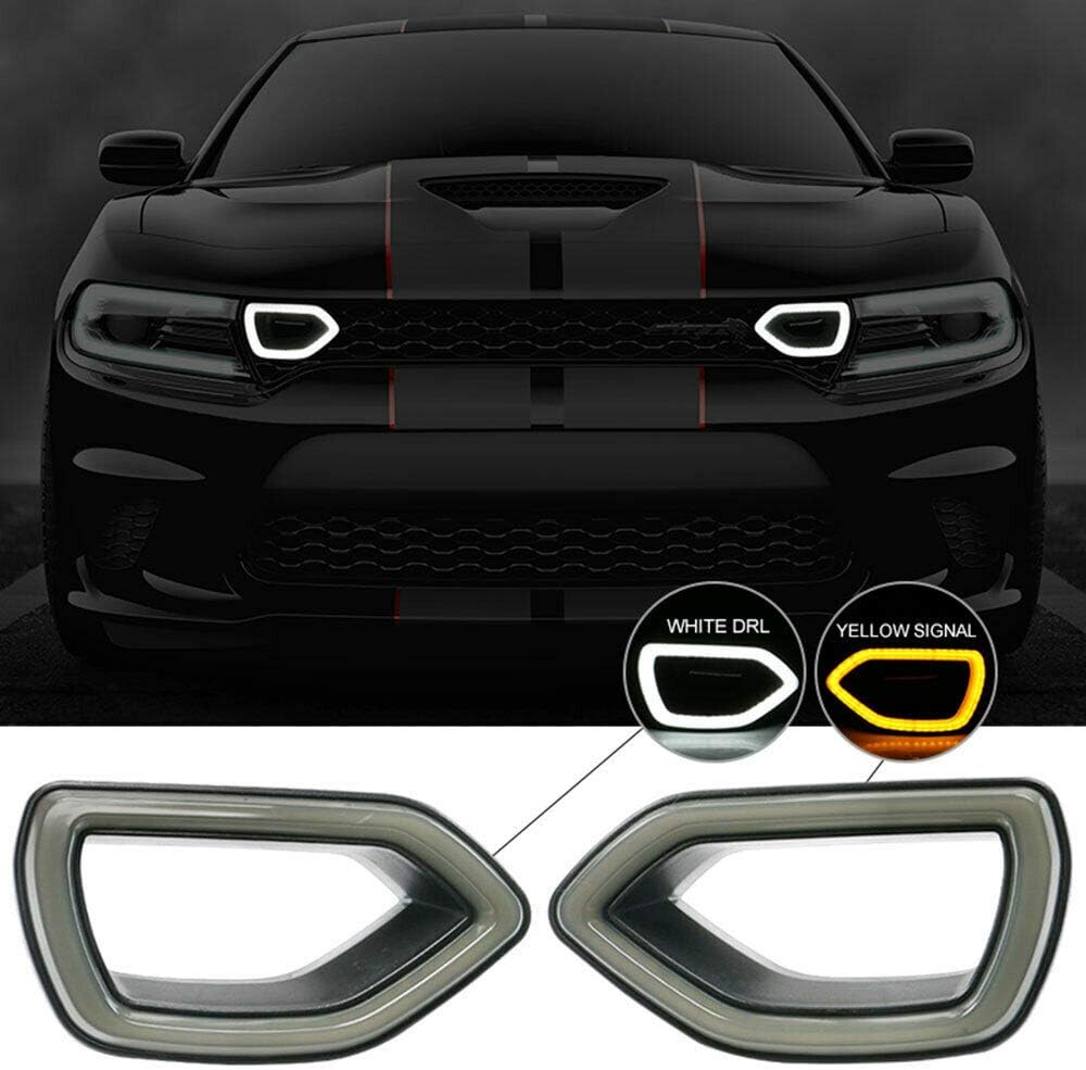 Smoked Grille Light Assembly, Front LED White & Yellow Lights, Pack of 2 L4835