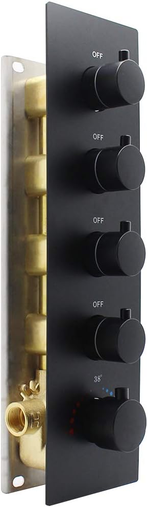 3-way Brass Thermostatic Shower Valve, Chrome N234300