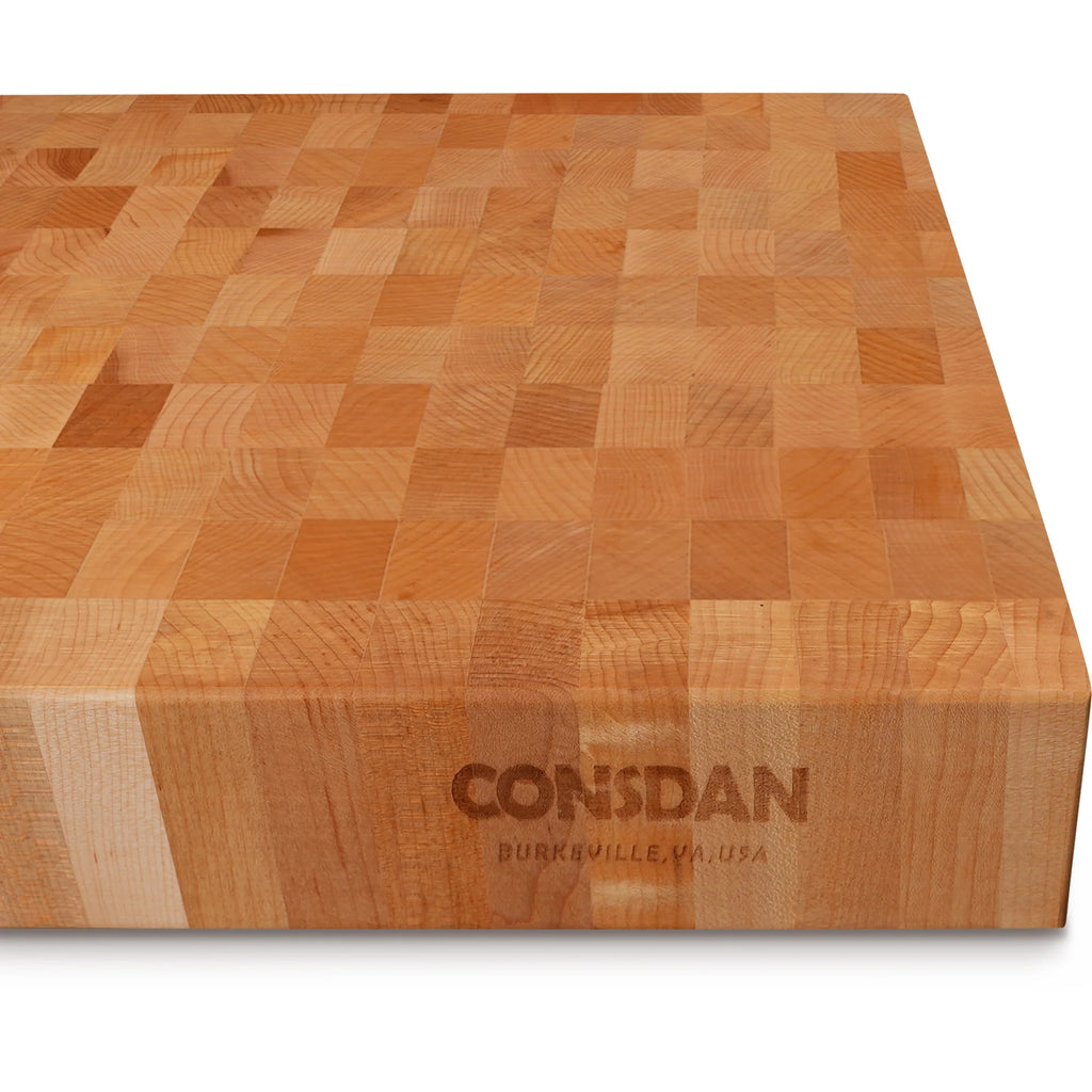 Hard Maple Butcher Block Cutting Board, 20x15 Inch Y40323