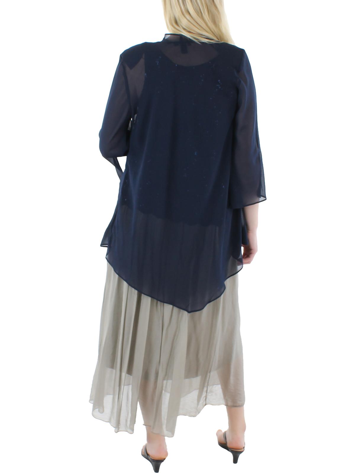 Chiffon 2PC Duster Blazer Q859