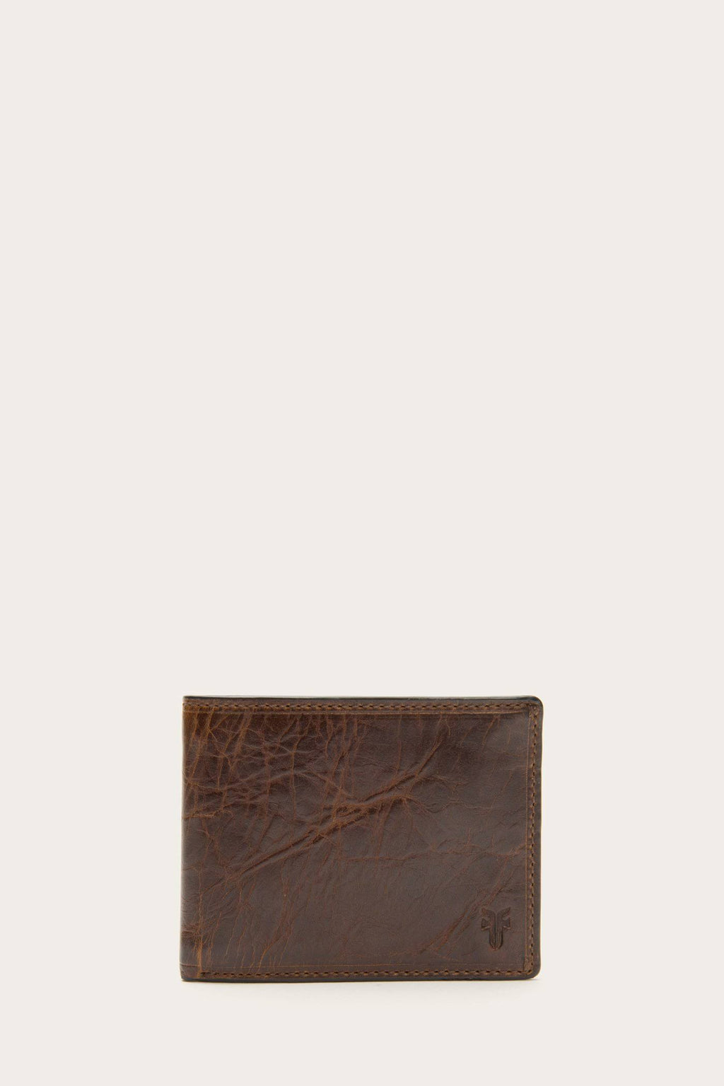 Dark Brown Leather ID Billfold Y741