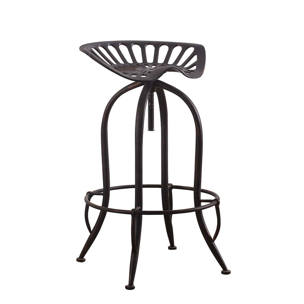 Antique Black Adjustable Bar Stool B320372