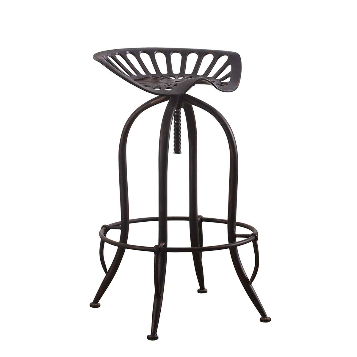 Antique Black Adjustable Bar Stool B320372