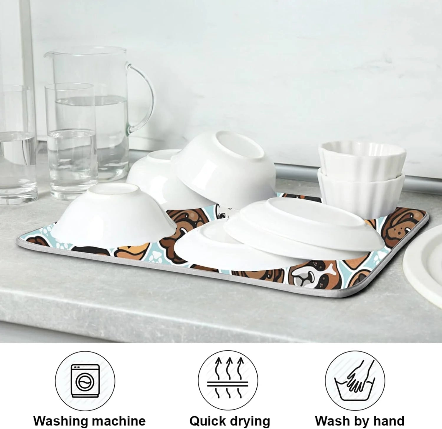 18" × 24" Microfiber Absorbent Drying Mat J2850