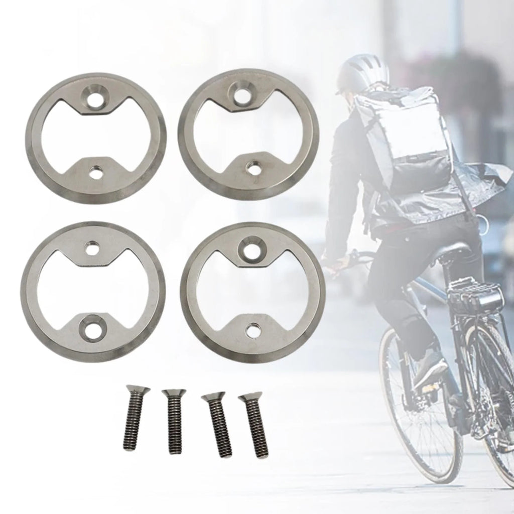 4x Bike Pedal Plate Bow Repair Parts with Screws Z309