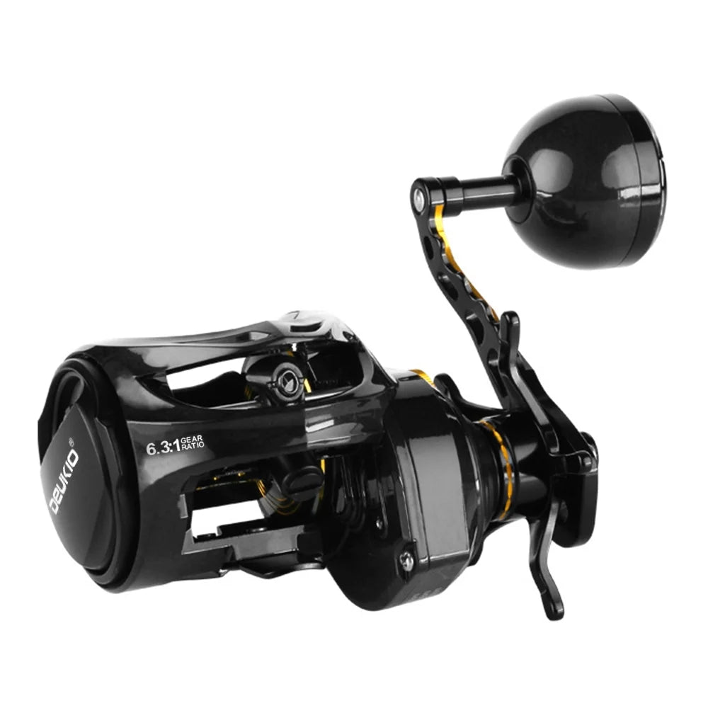 Baitcasting Reel 6+1BB with Carbon Fiber Construction and Magnetic Brake W392260