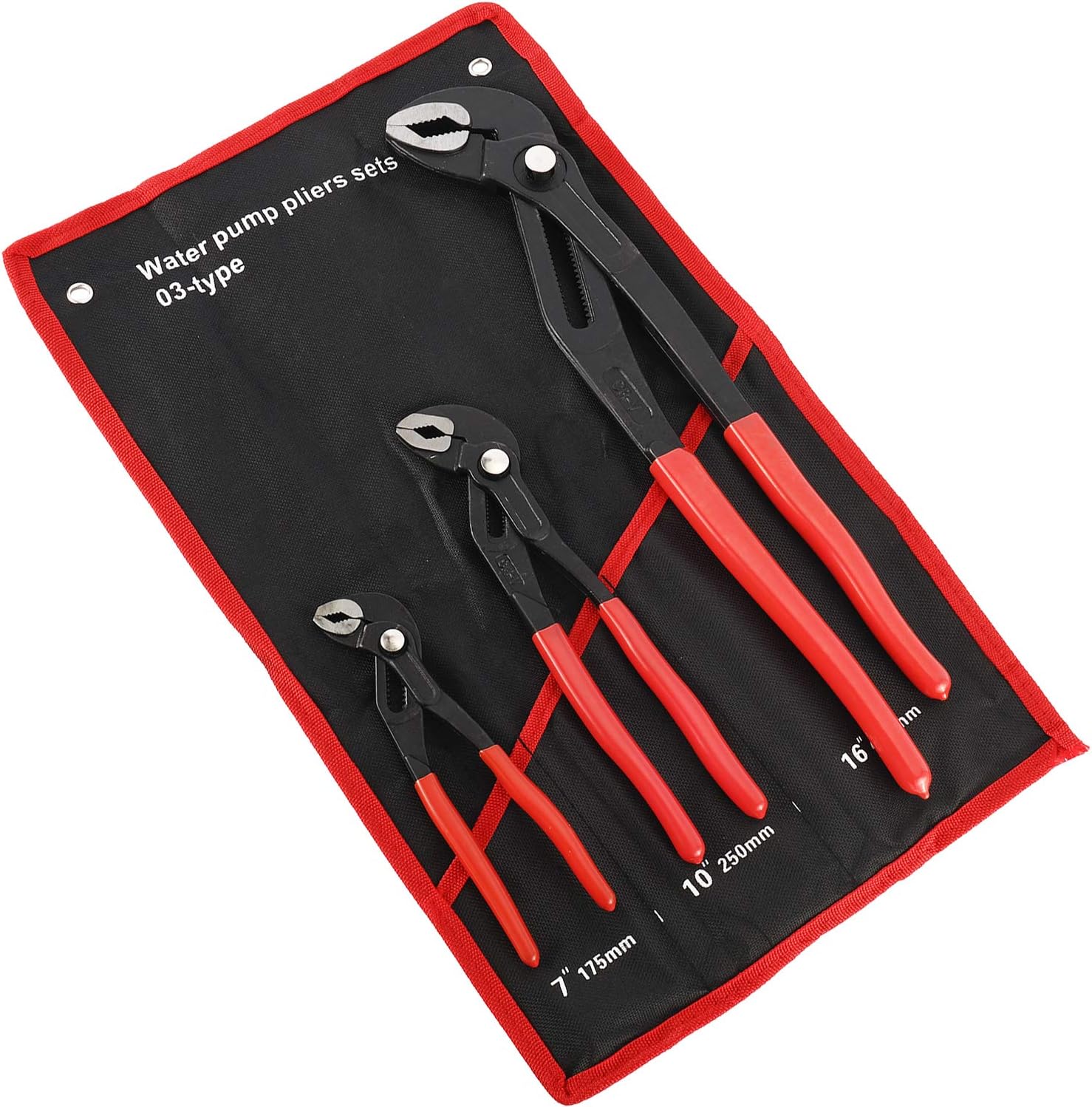 3PCS Water Pump Pliers Set 7Inch, 10Inch, 16Inch E213100