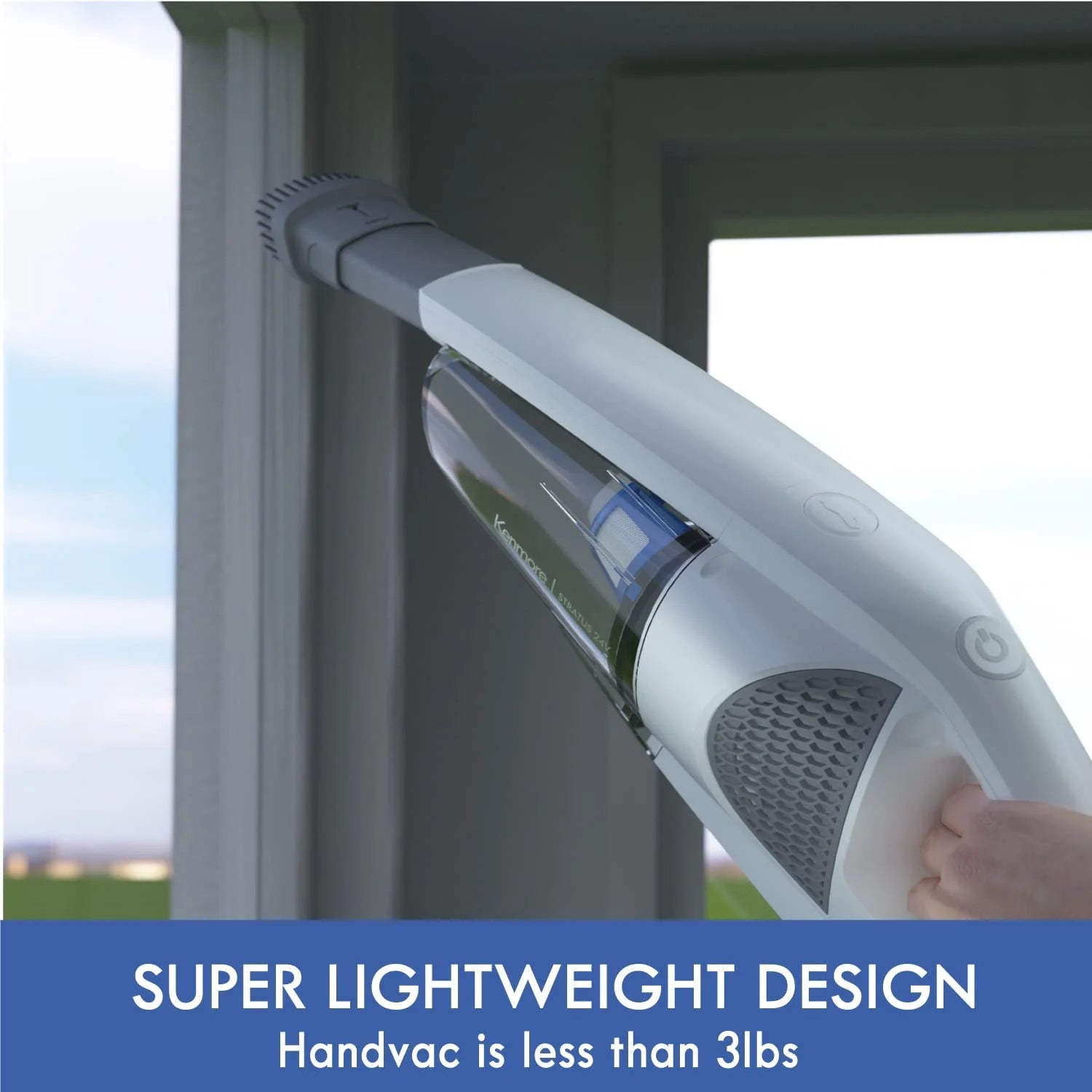 Lightweight Cordless Stick Vacuum Cleaner, White F255625