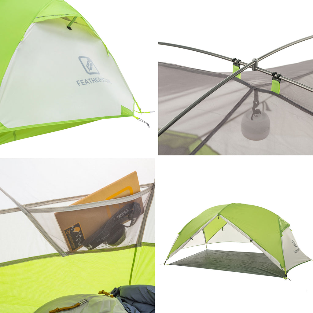 Lightweight 2 Person Outdoor Backpacking Tent with Rain Fly Z9186