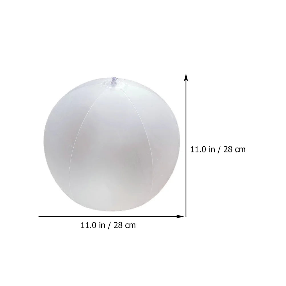 10 Pcs Kids LED Inflatable Ball Game White Pvc C39252