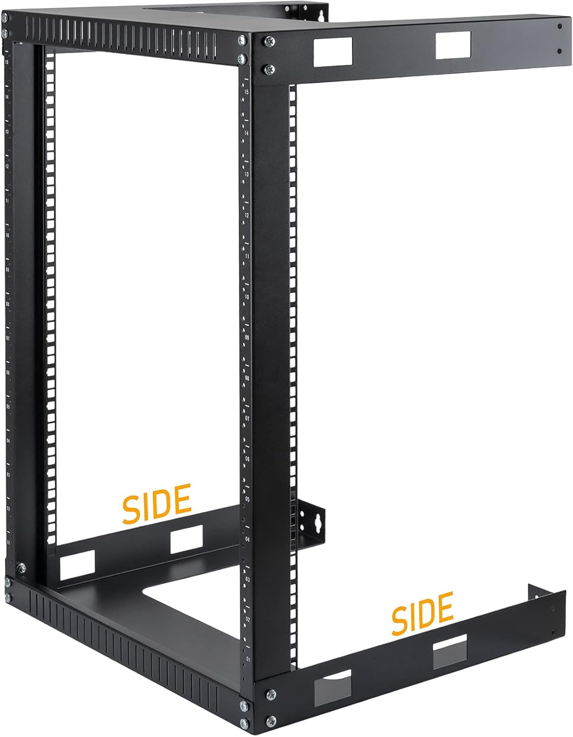 Black 15U 19 Wall Mount Shelf Network Rack I497