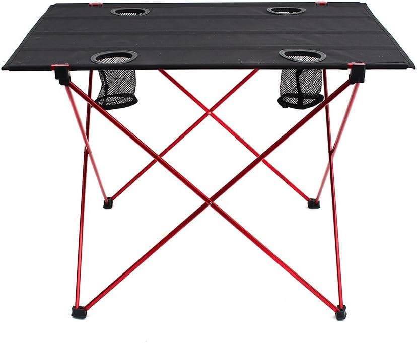 Lightweight Folding Camp Table with Cup Holders P60760
