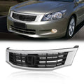Chrome Front Bumper Hood Upper Grille Grill Trim for 2008-2010 Honda Accord Sedan 4-Door N825