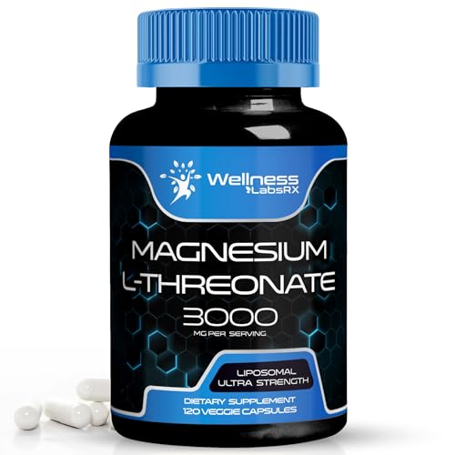 Magnesium l-Threonate Supplement Capsules 120 Count 3000mg X9996