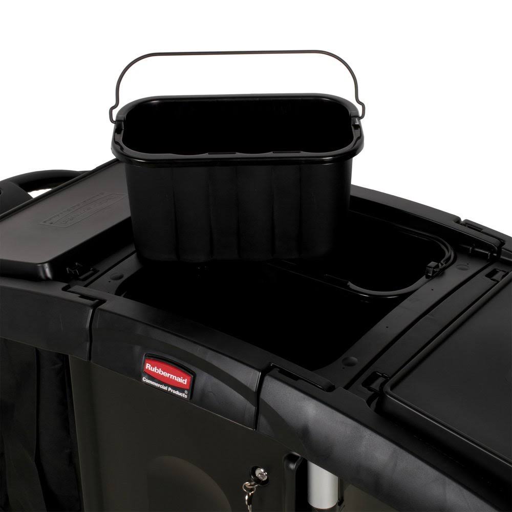 Black Compact Folding Housekeeping Cart L68180