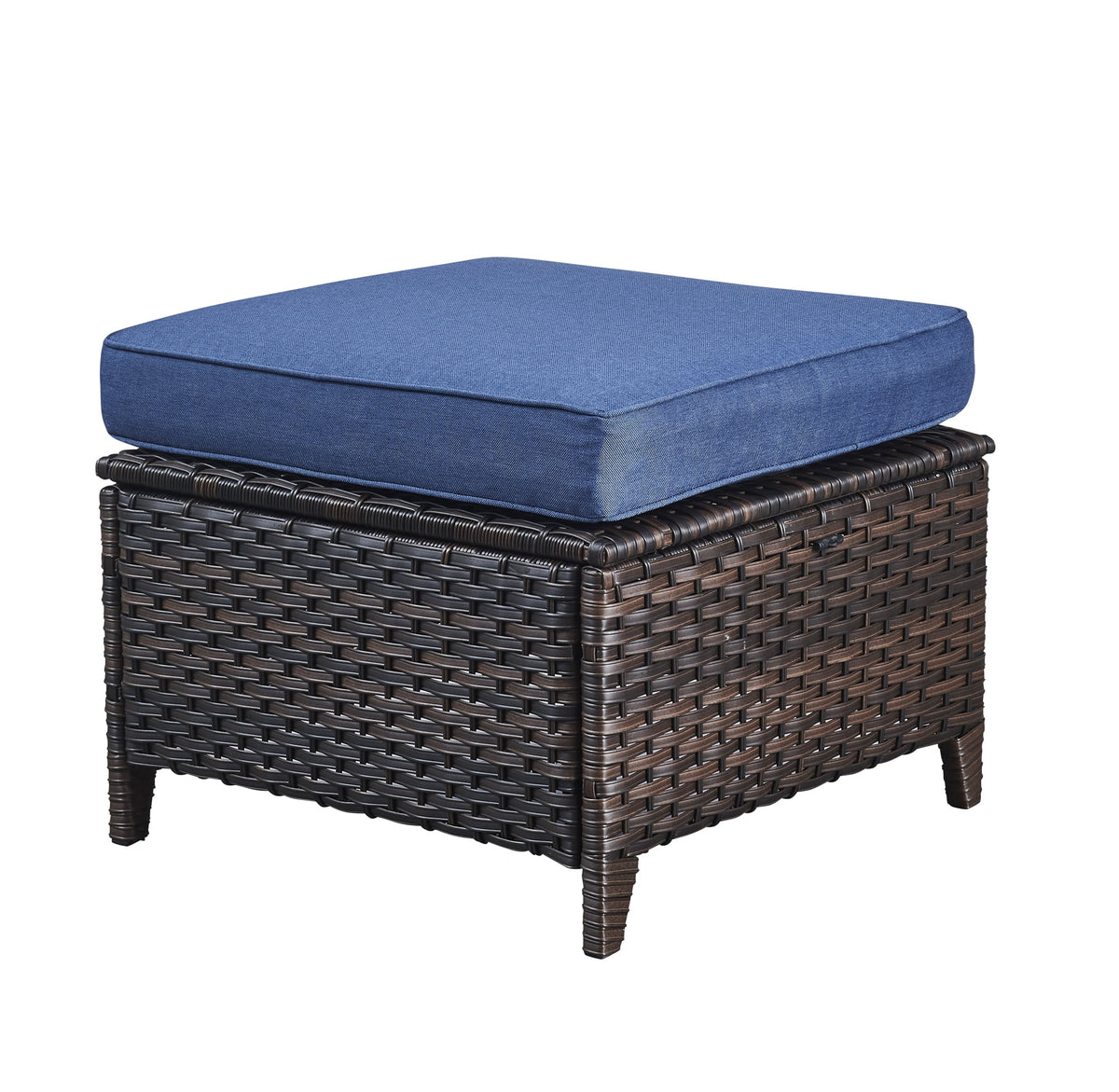 Blue 7 Pcs Outdoor Rattan Patio Furniture Set with Cushion Q5540