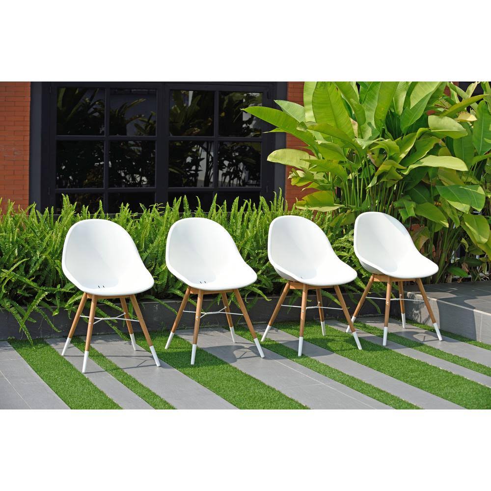 Teak Patio Dining Chair (Set of 4) Z743969