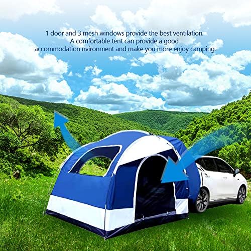 SUV Tent 8' W x 8' L x 7.2' H Blue and Gray F5909
